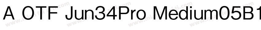 A OTF Jun34Pro Medium05B1ZL0yDot字体转换